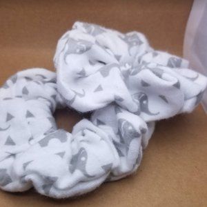 Grey Elephant Handmade Scrunchie